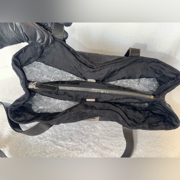 Fendi Vintage Zucca Canvas Black Tote Bag… - Picture 7 of 16